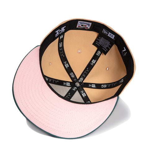 New Era 59Fifty Valentine's Day Los Angeles Angels 50th Anniversary Patch Hat - Apricot, Green