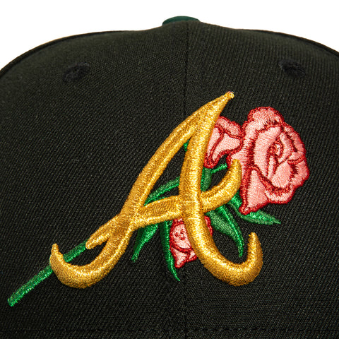 New Era 59Fifty Valentine's Day Atlanta Braves 1995 World Series Welcome to the Show Patch Hat - Black, Green