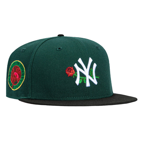 New Era 59Fifty Valentine's Day New York Yankees 1949 World Series Patch Rose Hat - Green, Black New Era