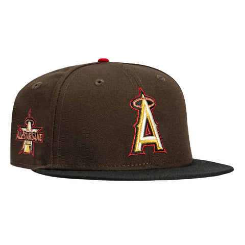 New Era 59Fifty Valentine's Day Los Angeles Angels 2010 All Star Game Patch Hat - Brown, Black New Era