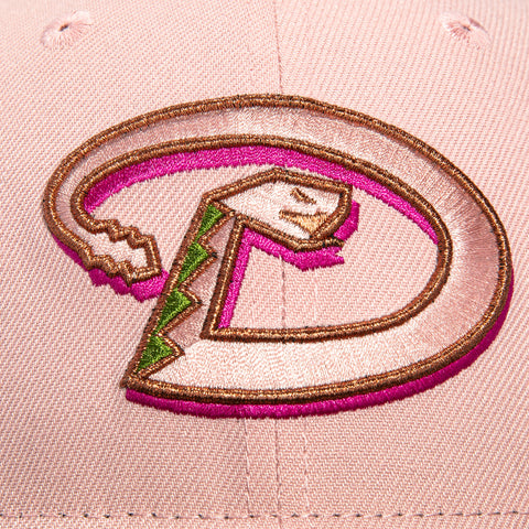 New Era 59Fifty Valentine's Day Arizona Diamondbacks Inaugural Patch D Hat - Pink, Brown