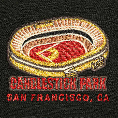 New Era 59Fifty Valentine's Day San Francisco Giants Candlestick Park Patch Hat - Black, Brown