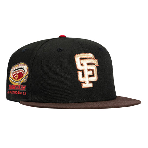 New Era 59Fifty Valentine's Day San Francisco Giants Candlestick Park Patch Hat - Black, Brown New Era