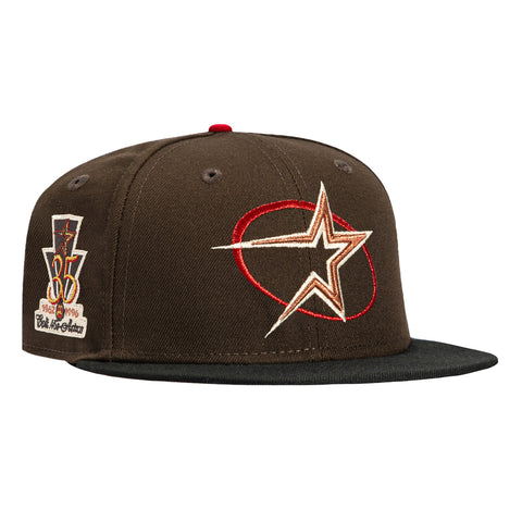 New Era 59Fifty Valentine's Day Houston Astros 35th Anniversary Patch BP Hat - Brown, Black New Era
