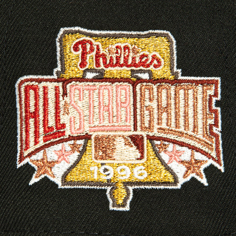 New Era 59Fifty Valentine's Day Philadelphia Phillies 1996 All Star Game Patch Alternate Hat - Black, Brown