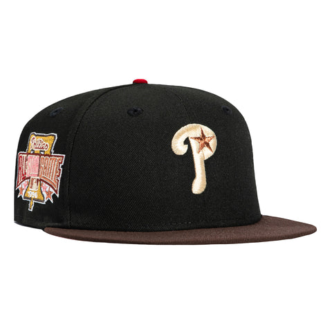 New Era 59Fifty Valentine's Day Philadelphia Phillies 1996 All Star Game Patch Alternate Hat - Black, Brown New Era