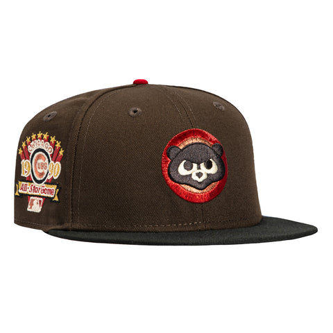 New Era 59Fifty Valentine's Day Chicago Cubs 1990 All Star Game Patch Hat - Brown, Black New Era