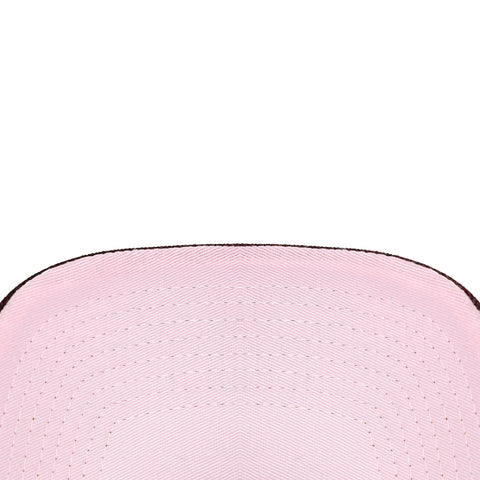 New Era 9Forty A-Frame Valentine's Day Los Angeles Dodgers 1963 World Series Patch Snapback Rose Hat - Maroon