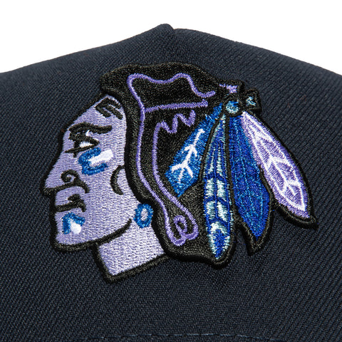 New Era 9Forty A-Frame Chicago Blackhawks 2015 Winter Classic Patch Snapback Hat - Navy