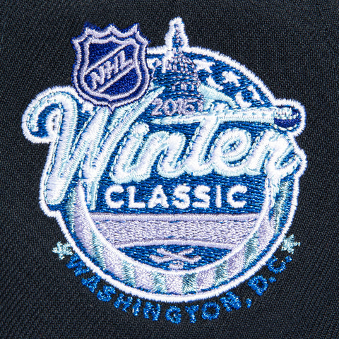 New Era 9Forty A-Frame Chicago Blackhawks 2015 Winter Classic Patch Snapback Hat - Navy