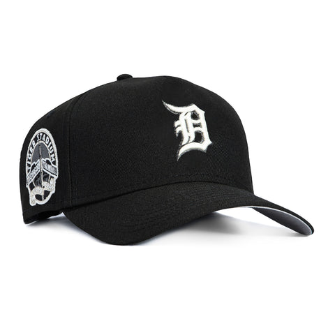 New Era 9Forty A-Frame Detroit Tigers Stadium Patch Snapback Hat - Black, White New Era