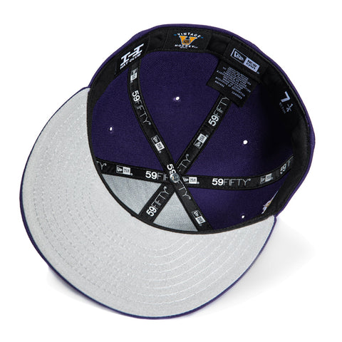 New Era 59Fifty Los Angeles Kings Crown Logo Patch Word Hat - Purple, Metallic Gold New Era