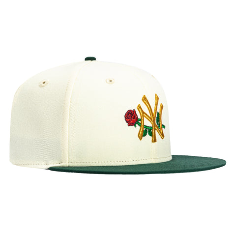 New Era 59Fifty New York Yankees Rose Hat White, Green – Hat Club