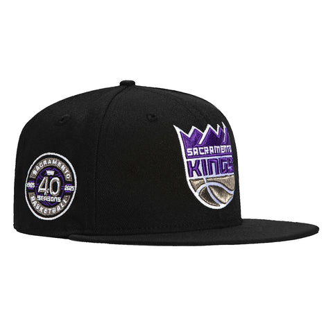 New Era 59Fifty Sacramento Kings 40th Anniversary Patch Hat