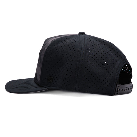 Melin Odysea Stacked Hydro Snapback Hat - Black, Camo Melin