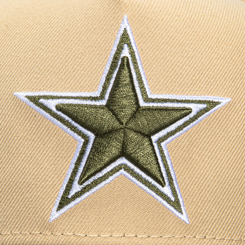 New Era 9Fifty A-Frame Dallas Cowboys Snapback Hat - Tan, Olive Dallas Cowboys