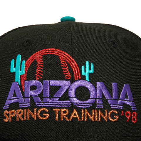 New Era 59Fifty Arizona Diamondbacks Inaugural Patch Spring Training Logo Trucker Hat - Black