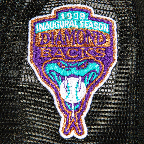 New Era 59Fifty Arizona Diamondbacks Inaugural Patch Spring Training Logo Trucker Hat - Black