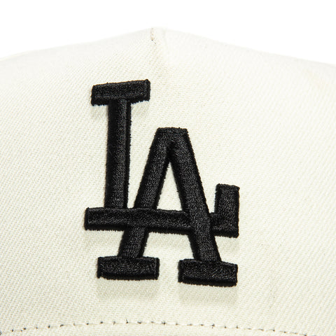New Era 9Forty A-Frame Los Angeles Dodgers Snapback Hat - White, Black