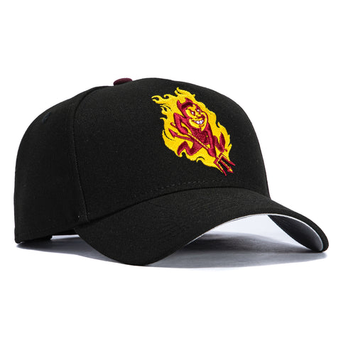 New Era 9Forty A-Frame Arizona State Sun Devils Sparky Flame Hat - Black New Era
