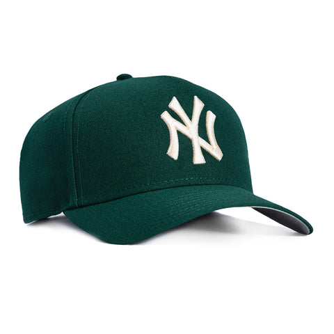 New Era 9Forty A-Frame New York Yankees Snapback Hat - Green, Ivory New Era