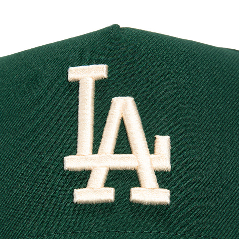 New Era 9Forty A-Frame Los Angeles Dodgers Snapback Hat - Green, Ivory