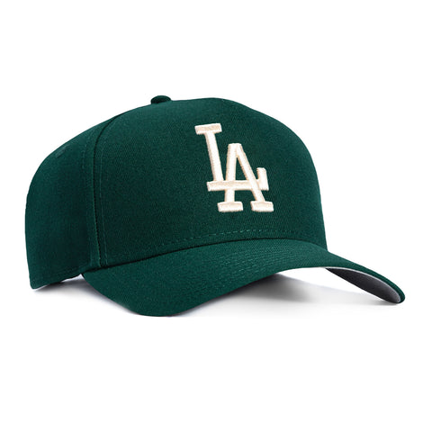 New Era 9Forty A-Frame Los Angeles Dodgers Snapback Hat - Green, Ivory New Era
