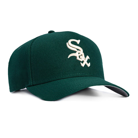 New Era 9Forty A-Frame Chicago White Sox Snapback Hat - Green, Ivory New Era