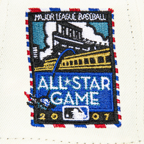 New Era 59Fifty Barbershop San Francisco Giants 2007 All Star Game Patch Script Hat - White, Black