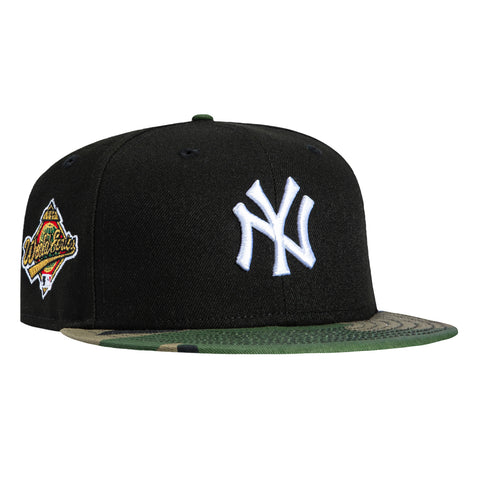 New Era 59Fifty New York Yankees 1996 World Series Patch Hat - Black, Camo New Era