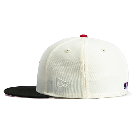 New Era 59Fifty San Diego Padres 40th Anniversary Patch Hat - White, Black, Red New Era