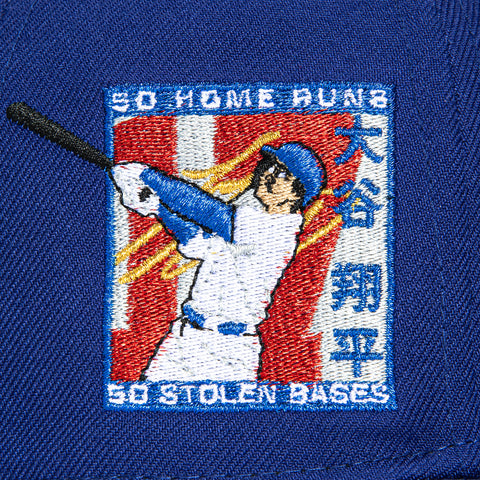 New Era 59Fifty Los Angeles Dodgers Shohei Ohtani 50/50 Patch Hat - Royal New Era