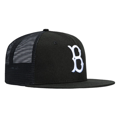New Era 59Fifty Brooklyn Dodgers Trucker Hat Black, White – Hat Club