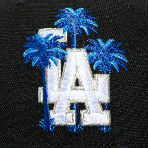 New Era 59Fifty Los Angeles Dodgers Palm Tree Hat - Black, Royal