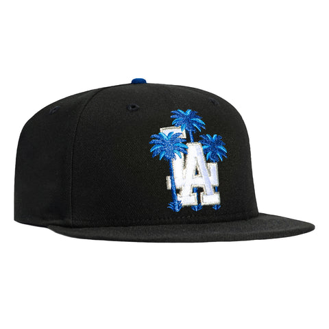 New Era 59Fifty Los Angeles Dodgers Palm Tree Hat - Black, Royal New Era