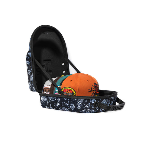 Hat Club 6 Hat Carrier - Black Paisley Nexlyne