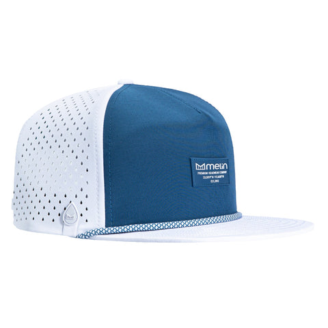 Melin Coronado Brick Hydro Seaport Collection Snapback Hat - Royal, White Melin