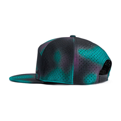 Melin Trenches Icon Hydro Aura Snapback Hat - Black , Teal Melin