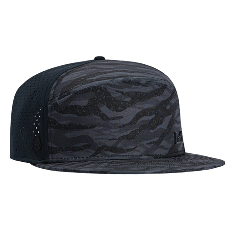 Melin Hydro Trenches Icon Snapback Hat - Black, Camo Melin