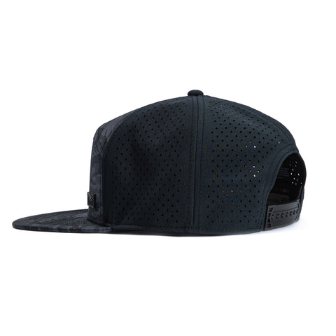 Melin Hydro Trenches Icon Snapback Hat - Black, Camo Melin