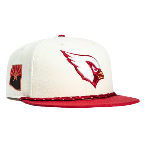 New Era 59Fifty 2025 NFL Rivalries Arizona Cardinals State Logo Patch Hat - Stone, Red New Era