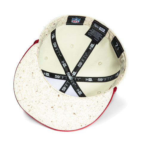 New Era 59Fifty 2025 NFL Rivalries Arizona Cardinals State Logo Patch Hat - Stone, Red New Era