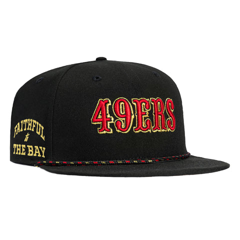 New Era 59Fifty 2025 NFL Rivalries San Francisco 49ers Faithful to The Bay Patch Hat - Black New Era