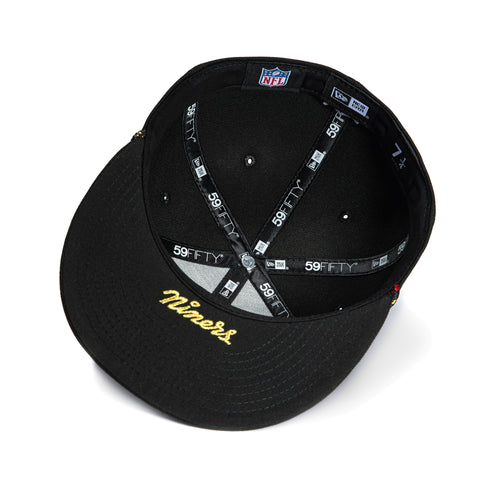 New Era 59Fifty 2025 NFL Rivalries San Francisco 49ers Faithful to The Bay Patch Hat - Black