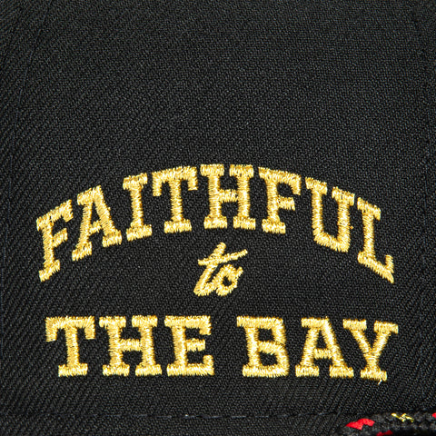 New Era 59Fifty 2025 NFL Rivalries San Francisco 49ers Faithful to The Bay Patch Hat - Black