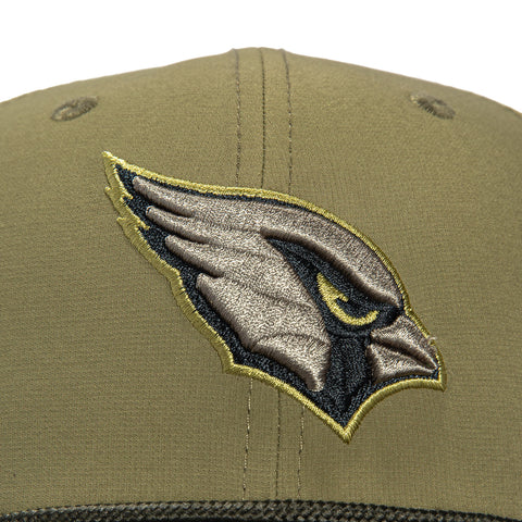 New Era 9Seventy Salute to Service Arizona Cardinals United States Flag Patch Stretch Snapback Hat - Olive, Green New Era