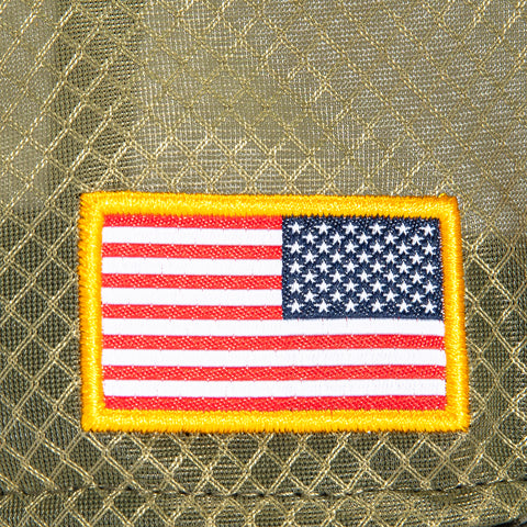 New Era 9Seventy Salute to Service Chicago Bears United States Flag Patch B Stretch Snapback Hat - Olive, Green New Era