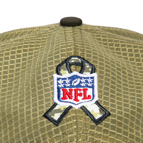 New Era 9Seventy Salute to Service Detroit Lions United States Flag Patch Stretch Snapback Hat - Olive, Green New Era