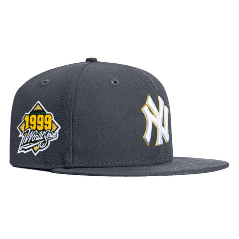 New Era 59Fifty Swarm Pack New York Yankees 1999 World Series Patch Hat - Graphite New Era