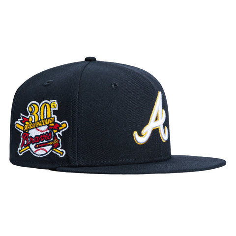 New Era 59Fifty Swarm Pack Atlanta Braves 30th Anniversary Patch Hat - Navy New Era